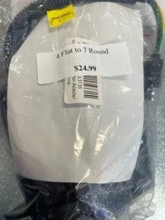 4 Flat To 7 Round Trailer Connector