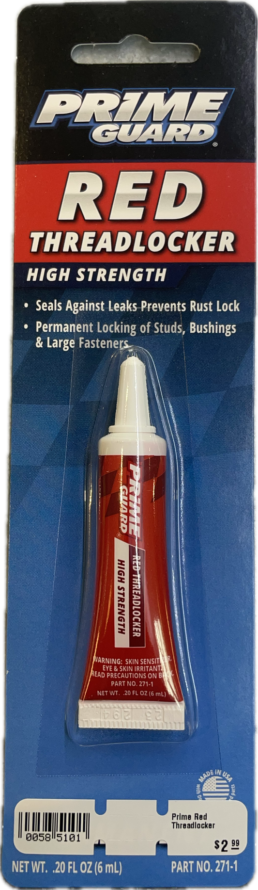 Prime Guard Red Thread Locker (.20 FL OZ)