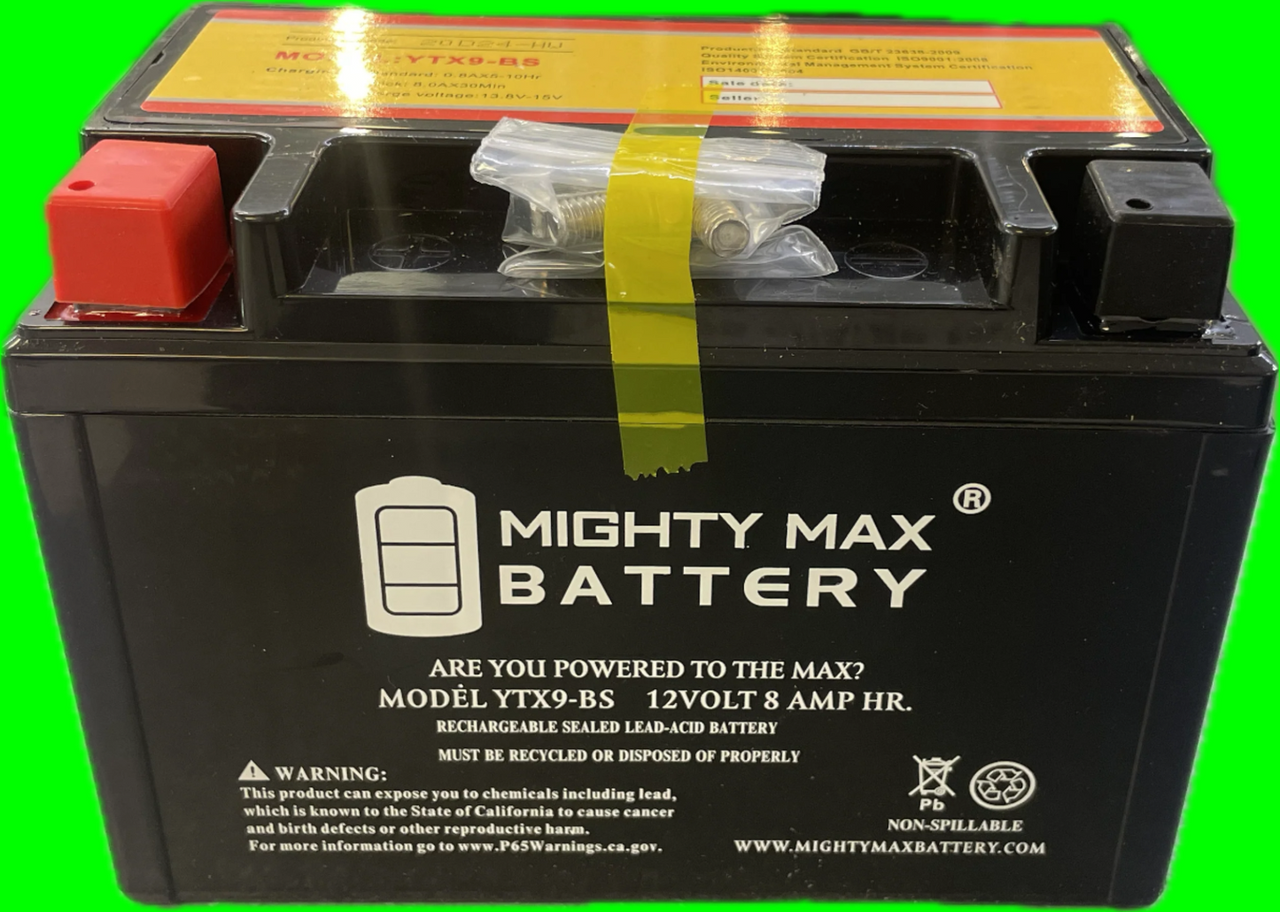 12Volt 8AH SLE Battery (YTX9-BS)